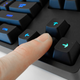 Lots of travel on these keys, but the Romer-G switches are still immediately responsive.